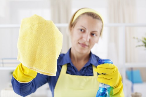 Professional post-construction cleaning in a Watford home with fresh surfaces