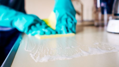 Deep carpet cleaning equipment used in a Watford property